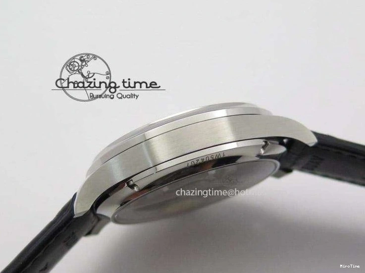 MIROTIME 0601 Breathable Portuguese Tourbillon Mystere SS TF Best Edition White Dial on Black Croc Leather Strap 7384